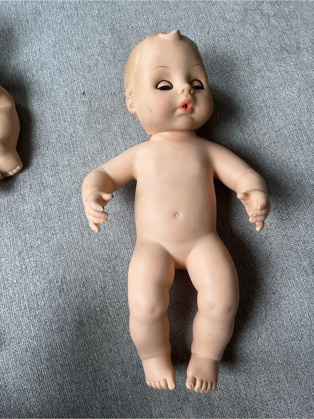 Vintage Horsman Baby Doll 1982 Head 1977 Body Blue Sleep Eyes Molded Hair